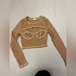 Crop top- long sleeves